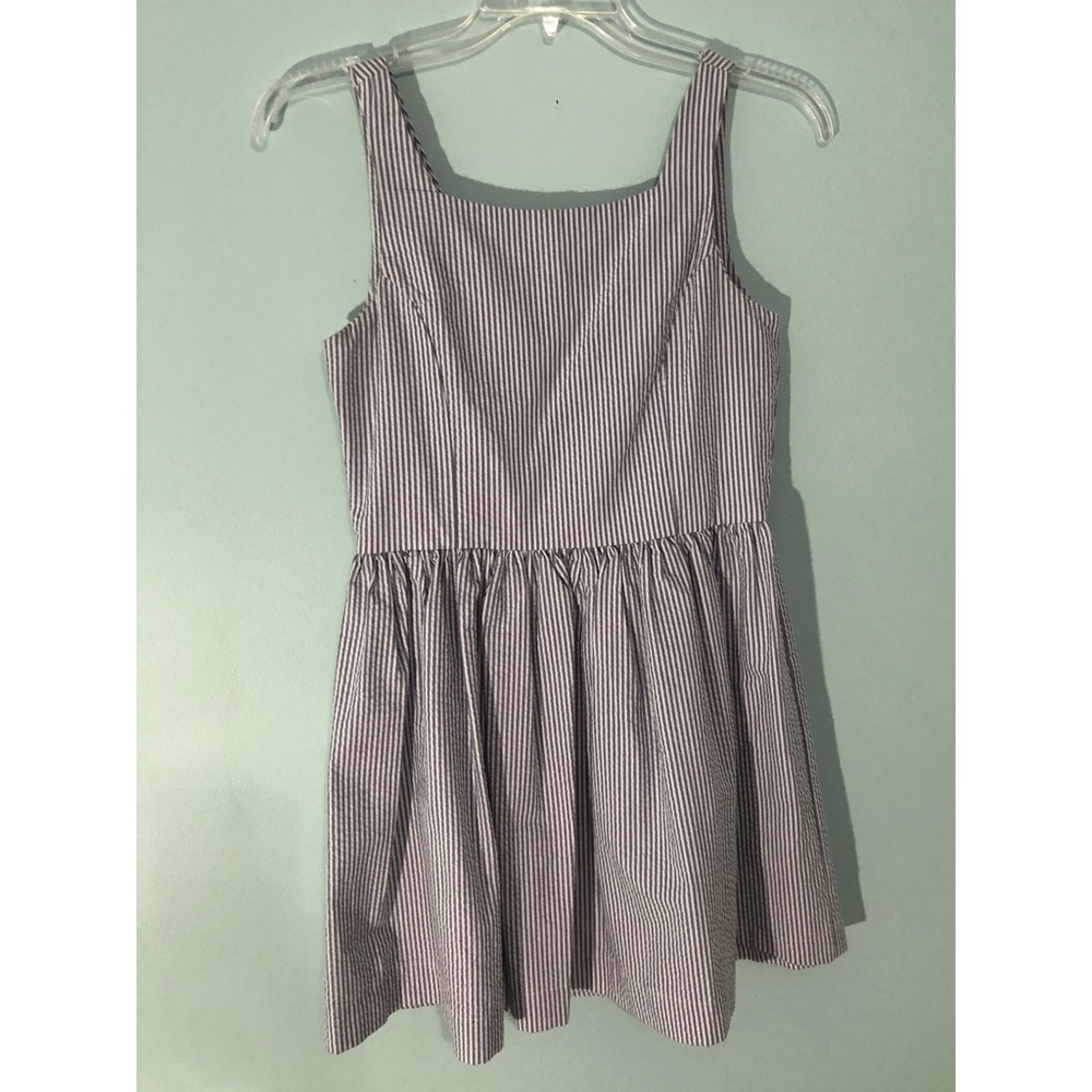 Blue Seersucker Dress